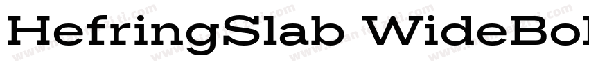 HefringSlab WideBold字体转换